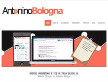 Tablet Screenshot of antoninobologna.com